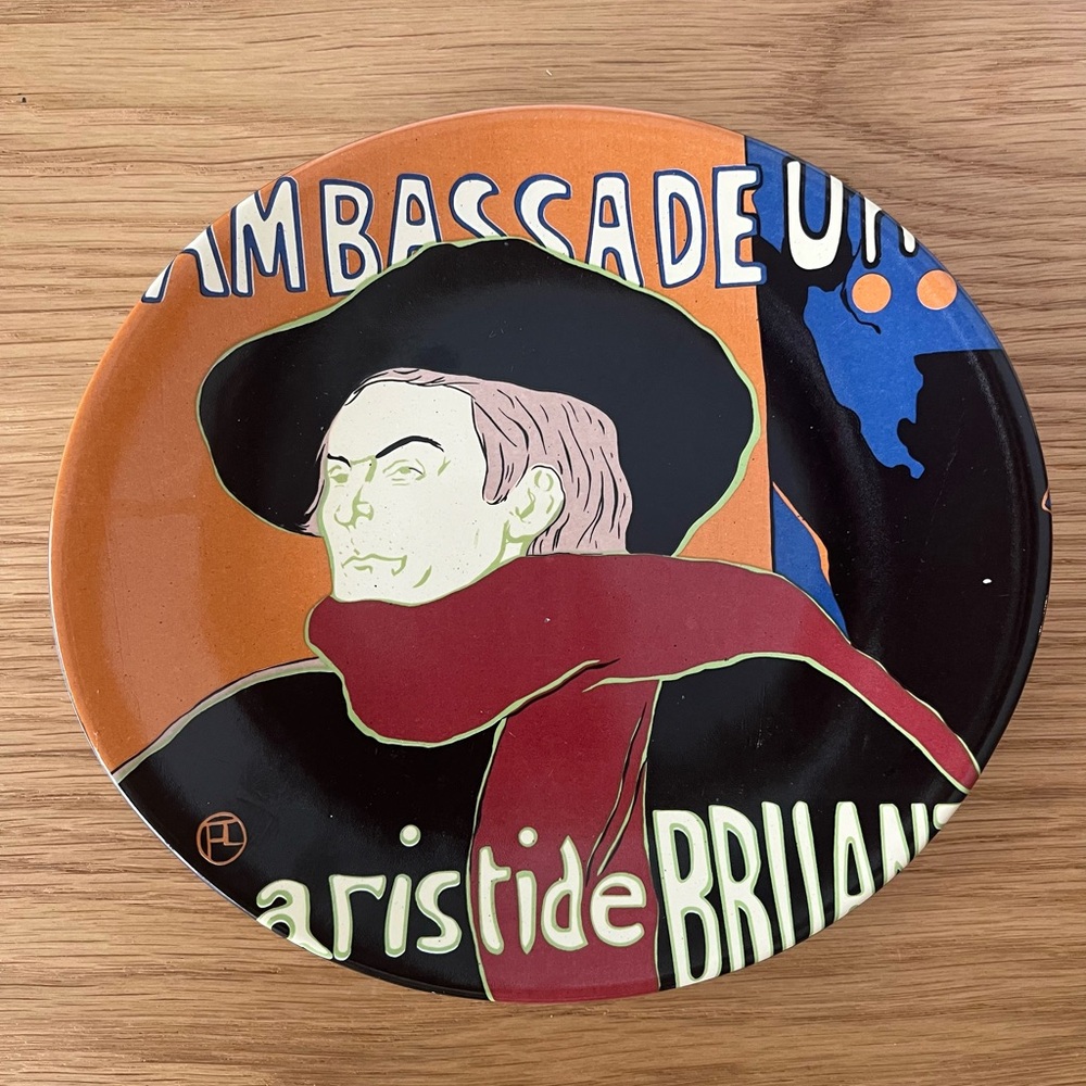 Vintage Toulouse-Lautrec Art Plate